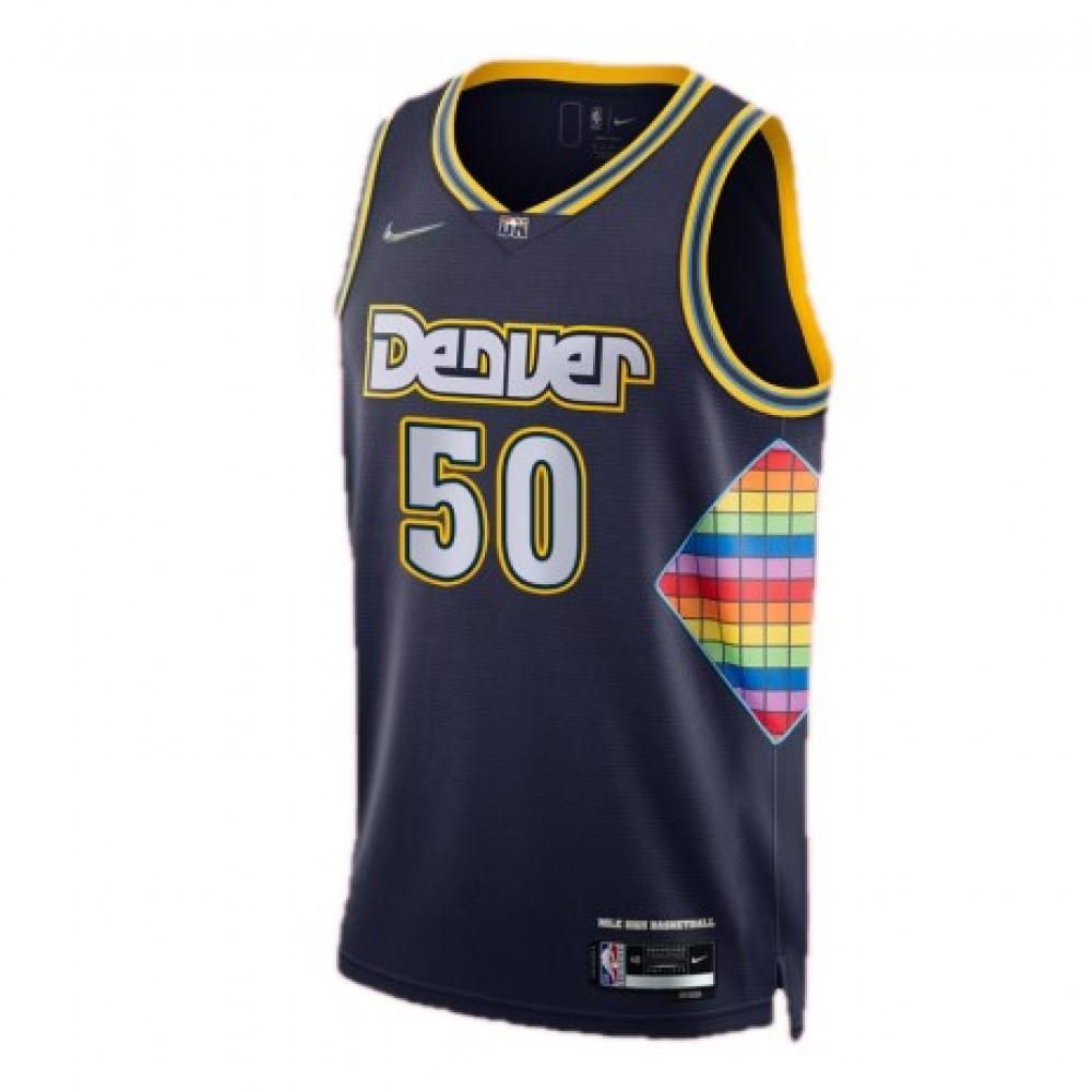 Men's Denver Nuggets Aaron Gordon #50 Navy 2021/22 Swingman NBA Jersey - City Edition-Pro Kit Vault | Brand New 26/27 Sports Jerseys